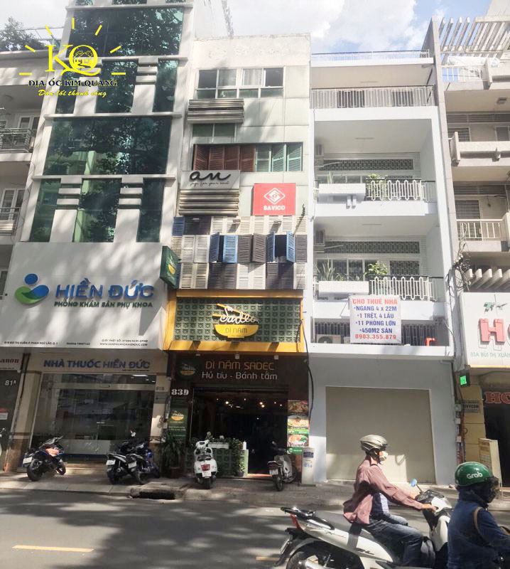 Hình chụp bao quát nguyên tòa nhà văn phòng cho thuê đường Bùi Thị Xuân quận 1