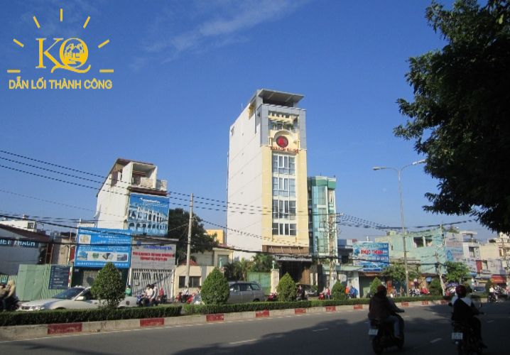 Hình chụp bao quát nguyên tòa nhà văn phòng cho thuê đường Cộng Hòa quận Tân Bình