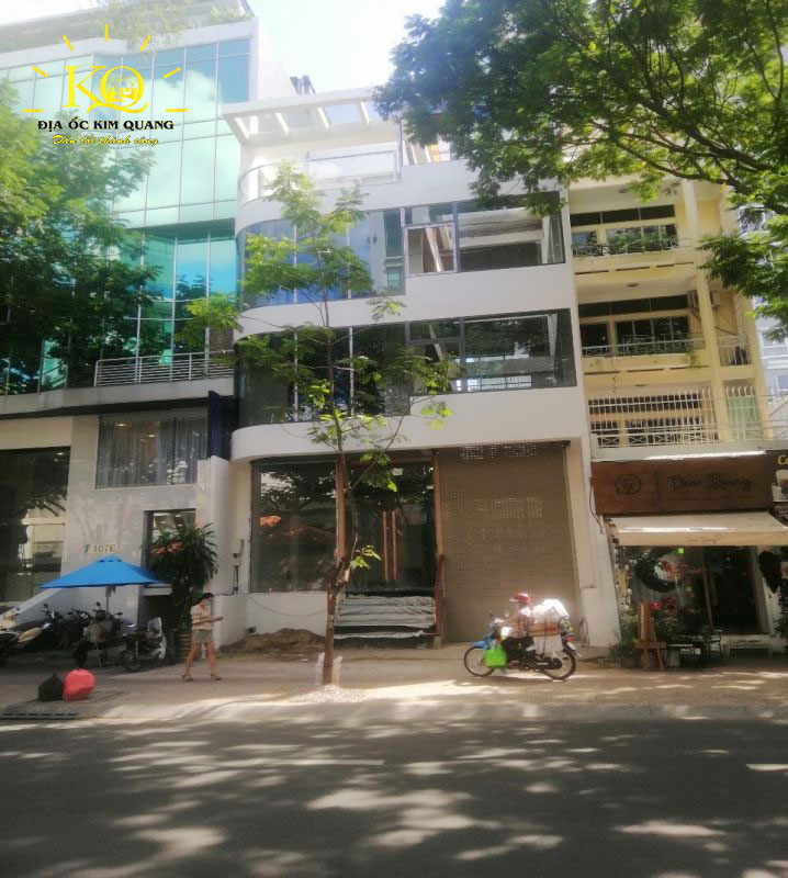 Hình chụp bao quát nguyên tòa nhà văn phòng cho thuê đường Trương Định