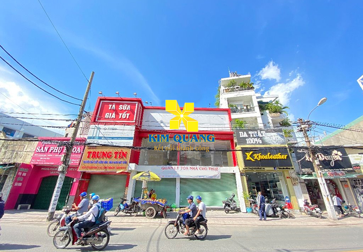 Hình chụp phía trước mặt bằng cho thuê đường Lê Quang Định
