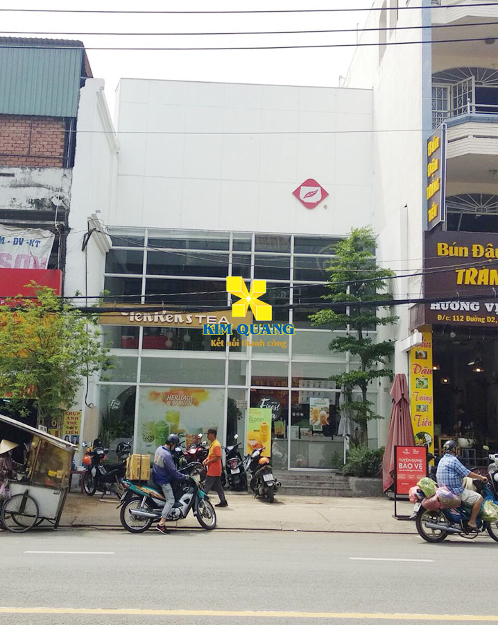 Hình chụp tổng quát bên ngoài tòa nhà cho thuê đường Nguyễn Gia Trí