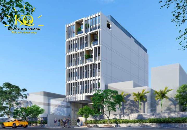 Hình chụp bao quát nguyên tòa nhà văn phòng cho thuê đường Nguyễn Văn Đậu 